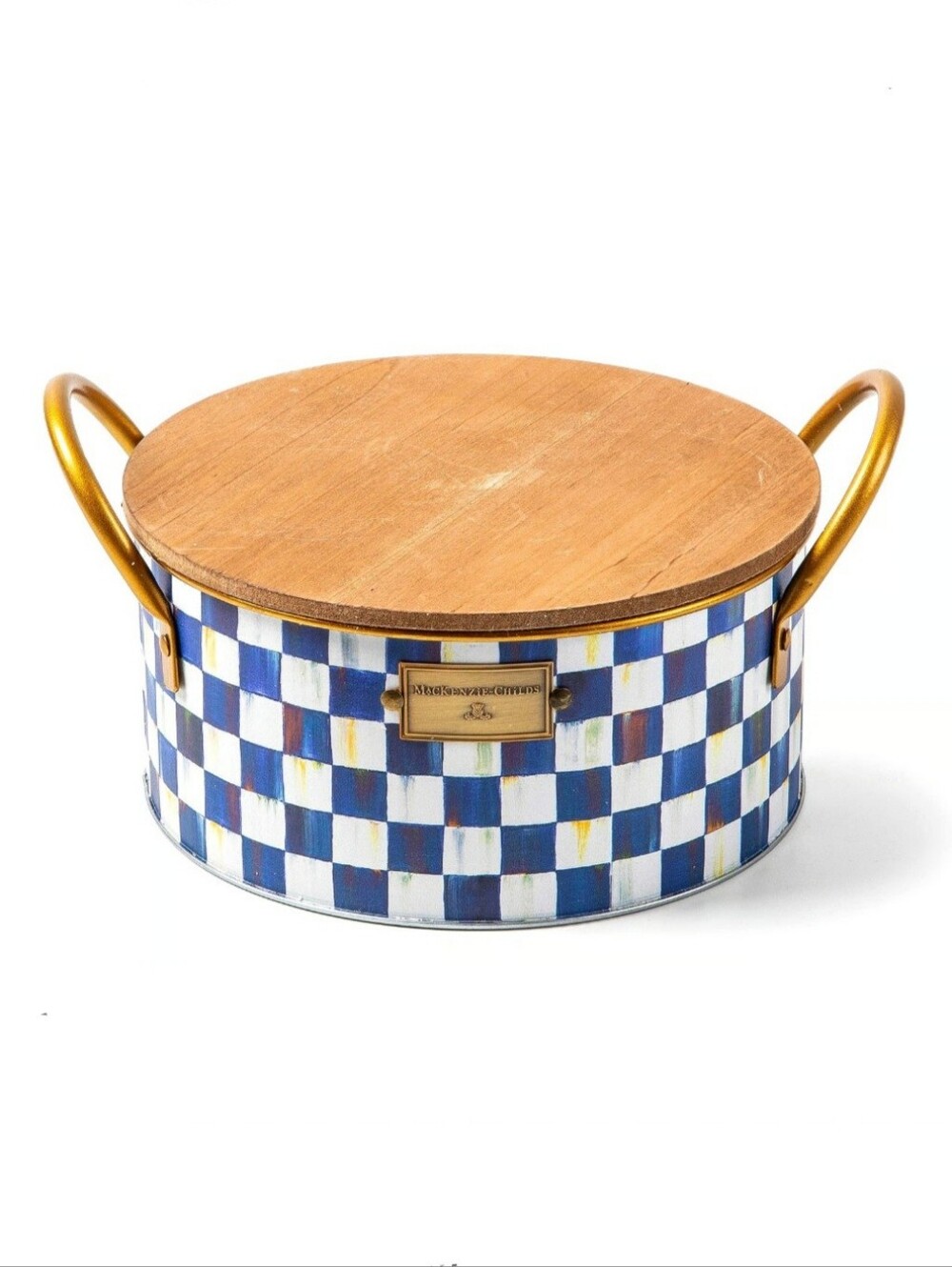 MacKenzie-Childs Royal Check Large Citronella Candle